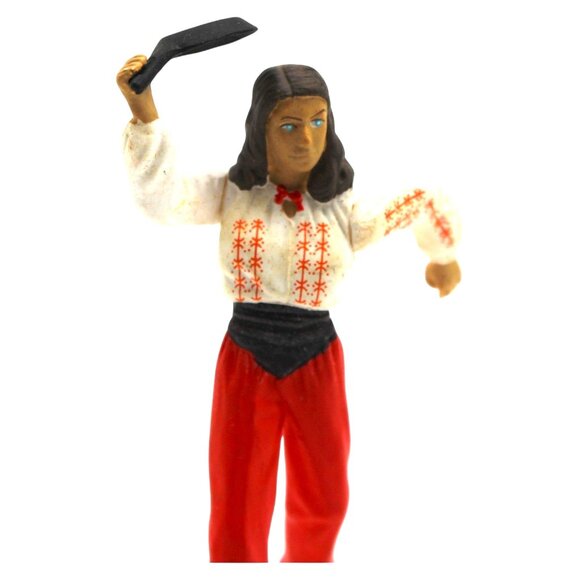 Indiana Jones Marion Ravenwood Collectible Figure Raiders Ark Frying Pan Red Pan - Picture 5 of 7